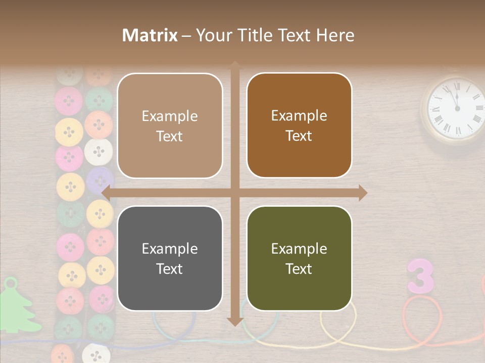 Board Pink Needle PowerPoint Template