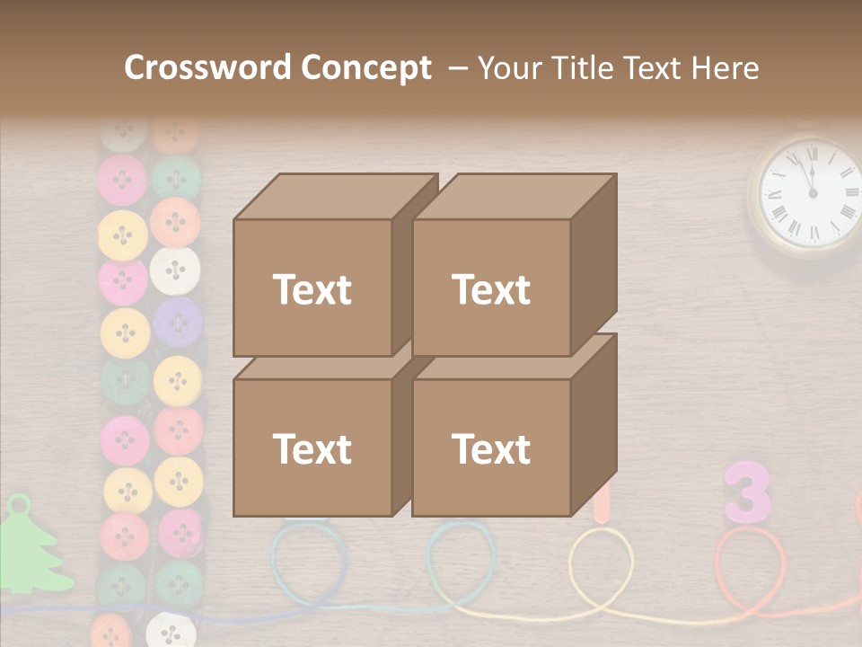 Board Pink Needle PowerPoint Template