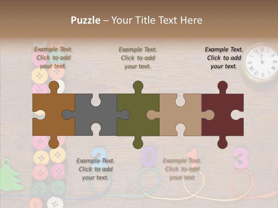 Board Pink Needle PowerPoint Template