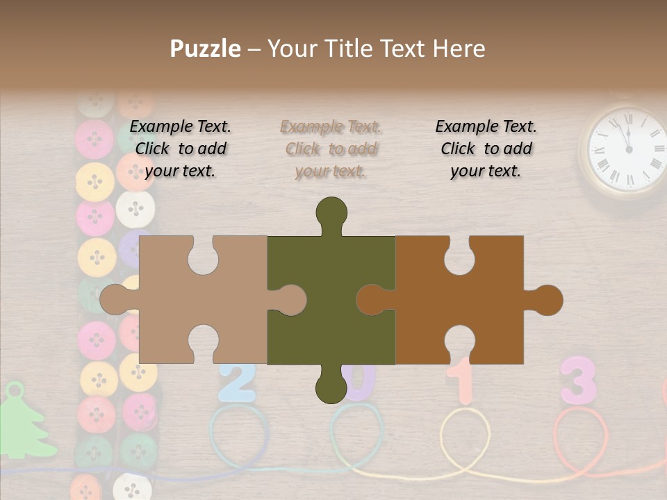 Board Pink Needle PowerPoint Template