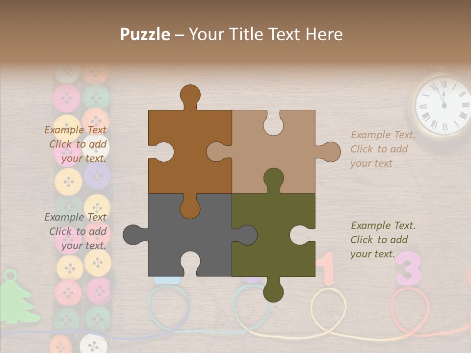 Board Pink Needle PowerPoint Template