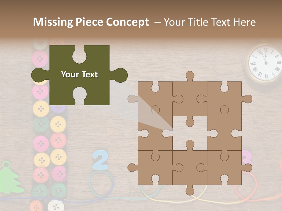 Board Pink Needle PowerPoint Template