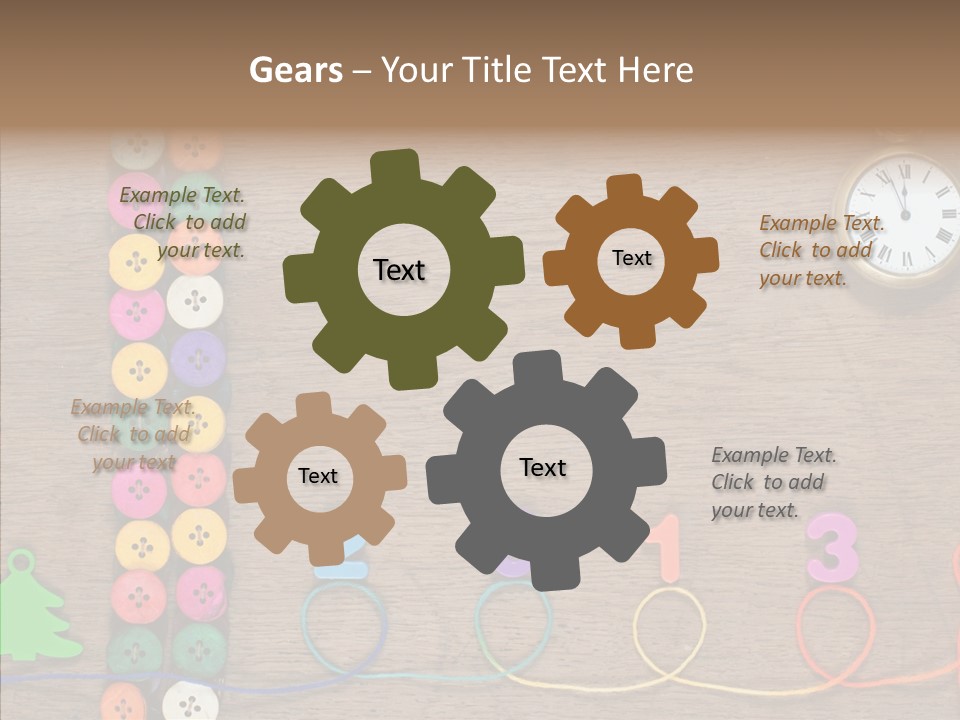 Board Pink Needle PowerPoint Template