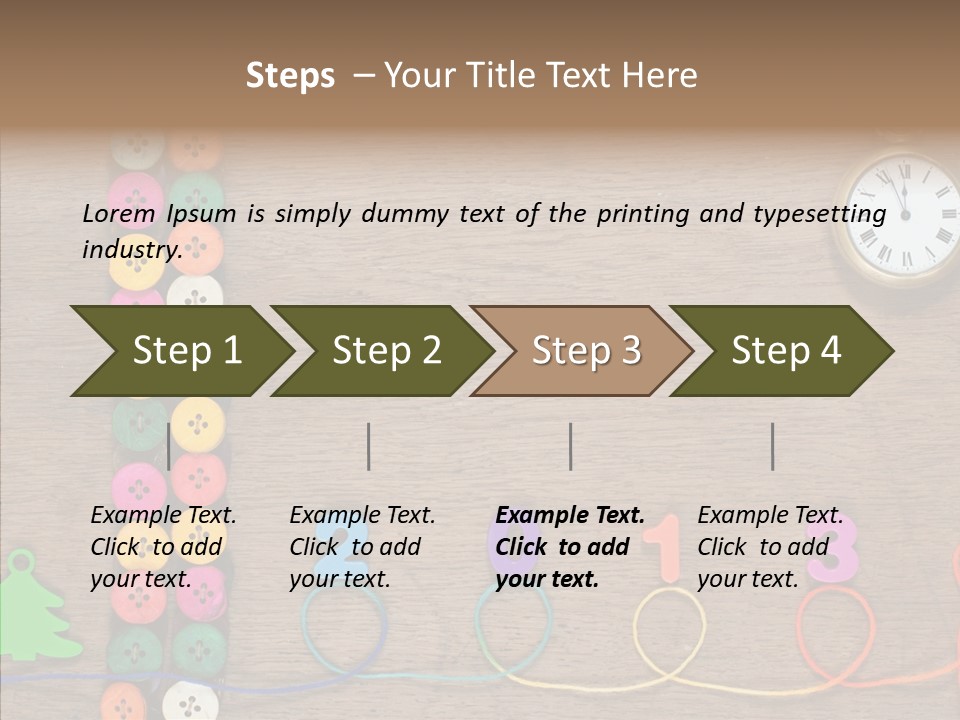 Board Pink Needle PowerPoint Template