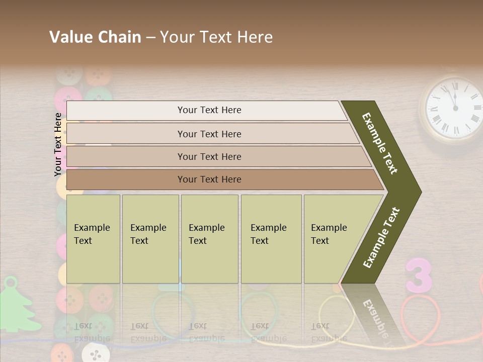 Board Pink Needle PowerPoint Template