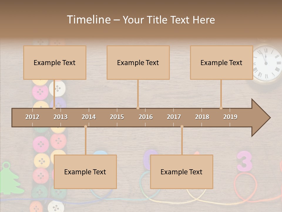 Board Pink Needle PowerPoint Template