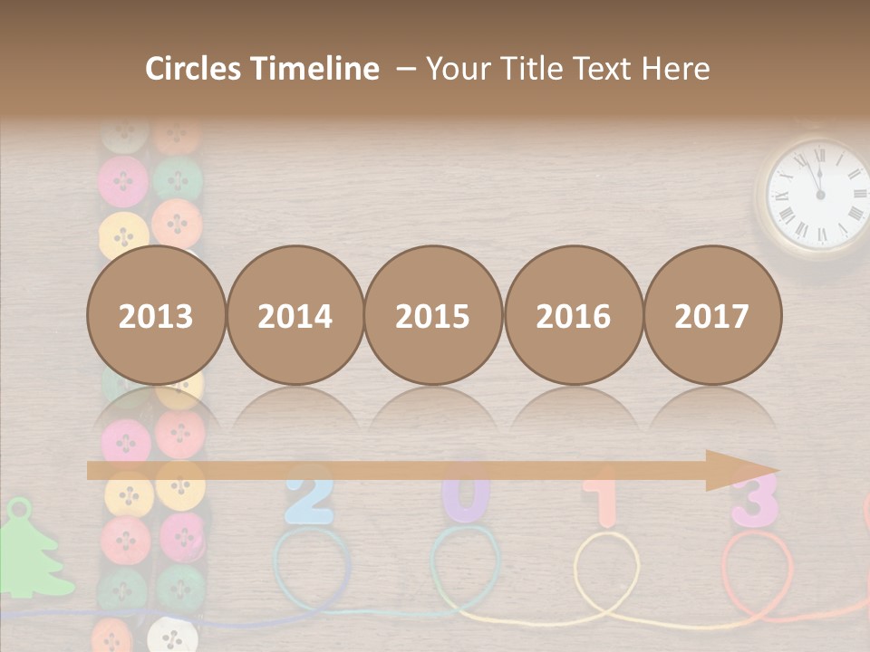 Board Pink Needle PowerPoint Template