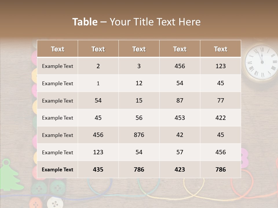 Board Pink Needle PowerPoint Template