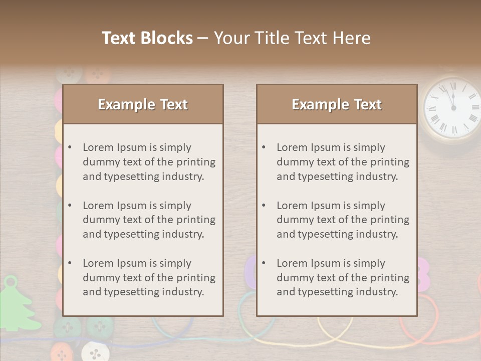 Board Pink Needle PowerPoint Template