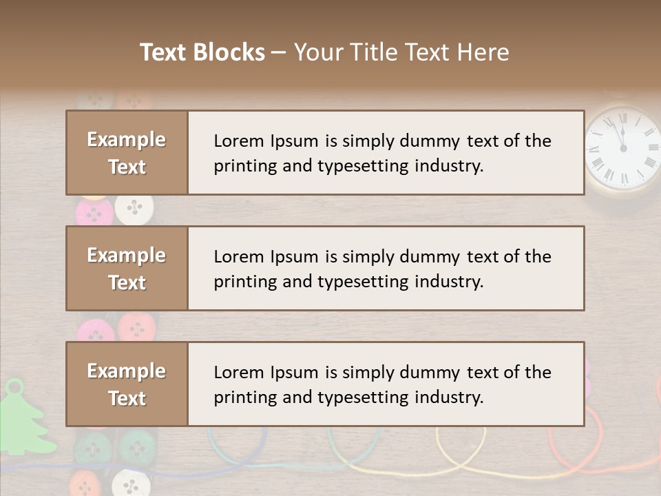 Board Pink Needle PowerPoint Template