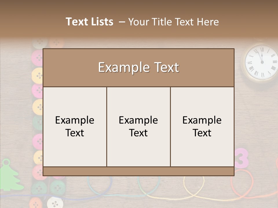Board Pink Needle PowerPoint Template