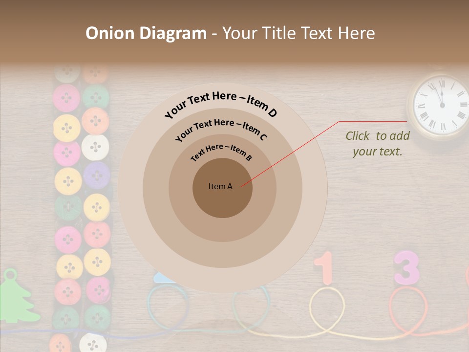 Board Pink Needle PowerPoint Template