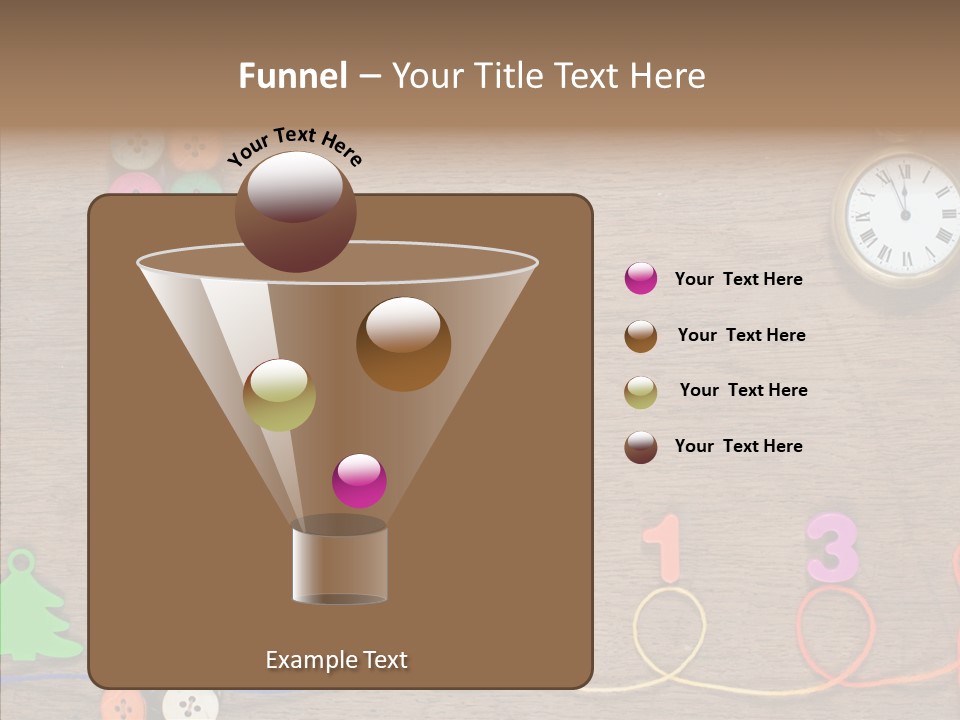 Board Pink Needle PowerPoint Template