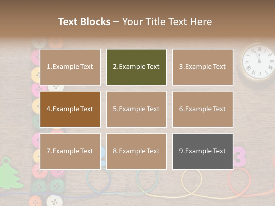Board Pink Needle PowerPoint Template