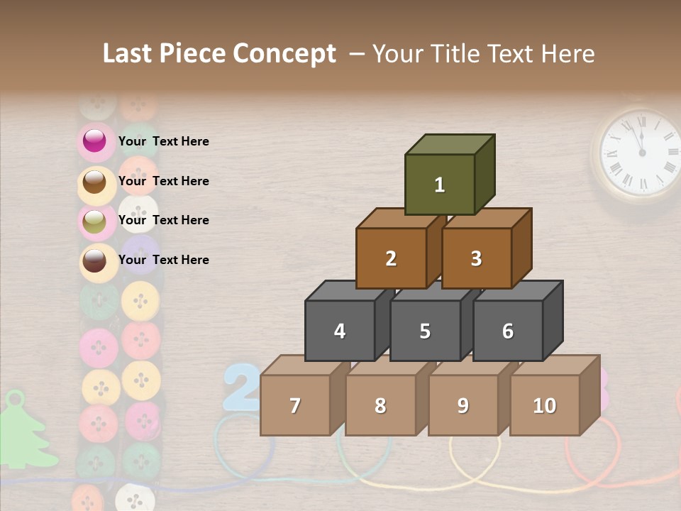 Board Pink Needle PowerPoint Template