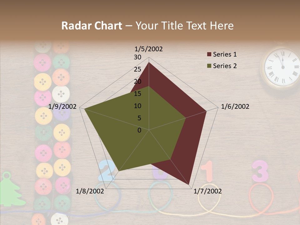 Board Pink Needle PowerPoint Template