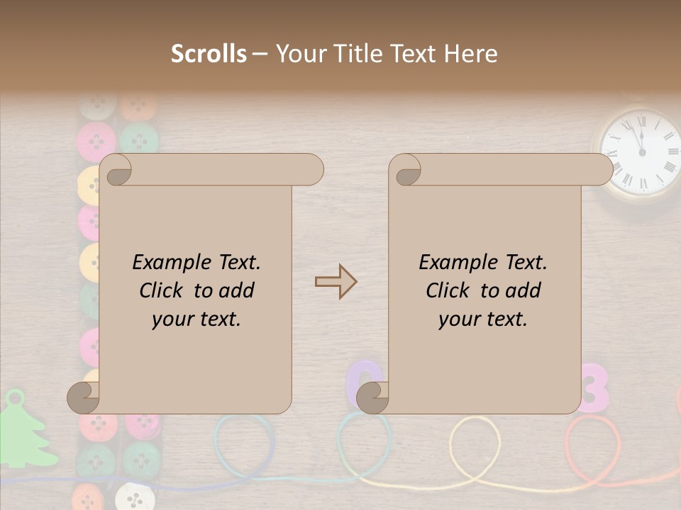Board Pink Needle PowerPoint Template