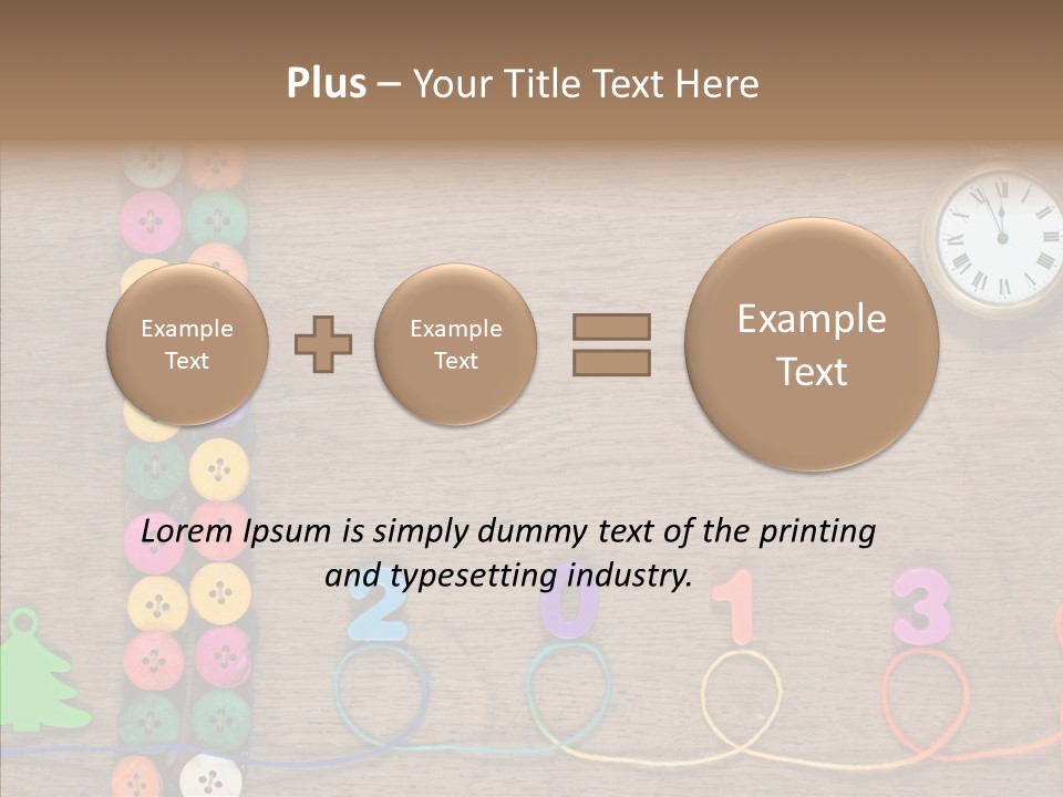Board Pink Needle PowerPoint Template