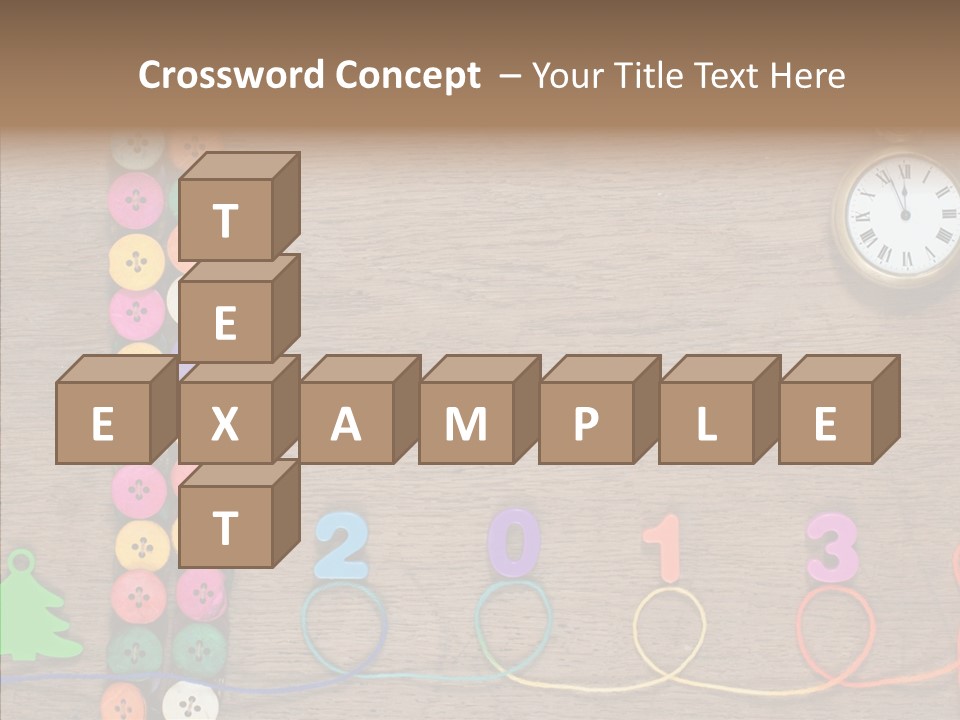Board Pink Needle PowerPoint Template