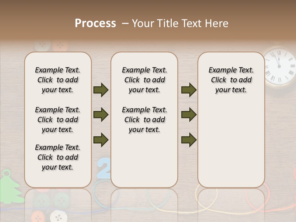 Board Pink Needle PowerPoint Template