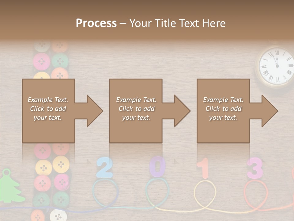 Board Pink Needle PowerPoint Template