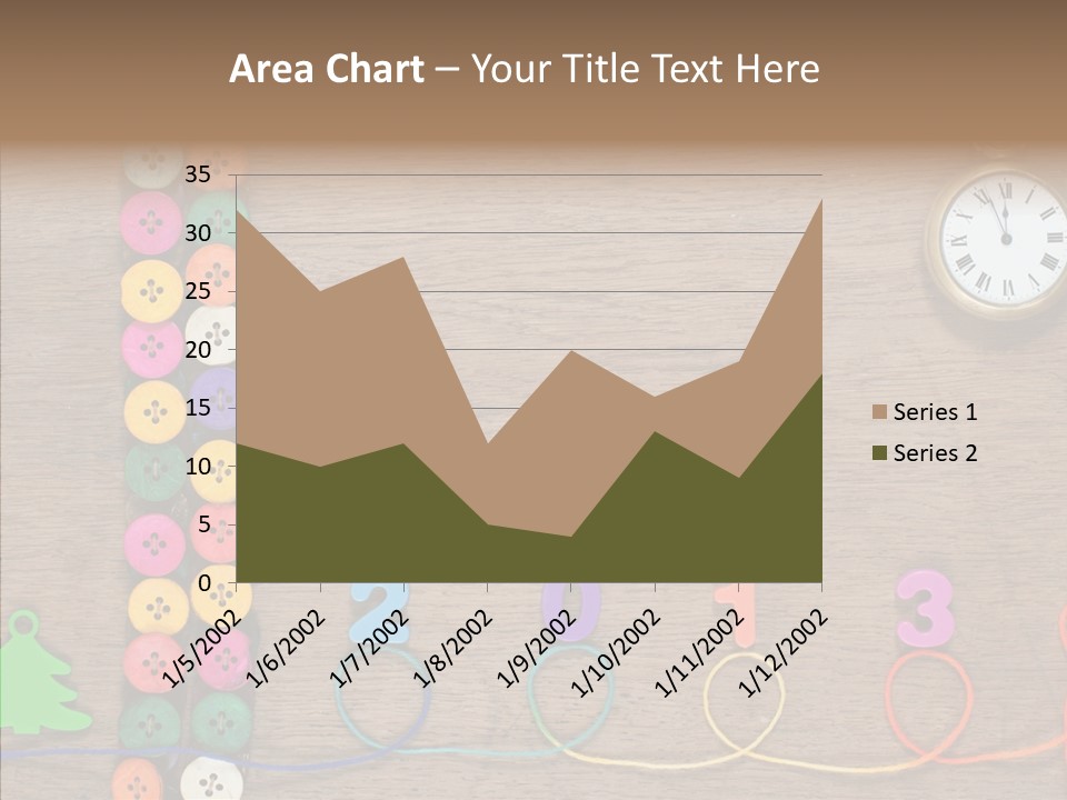 Board Pink Needle PowerPoint Template