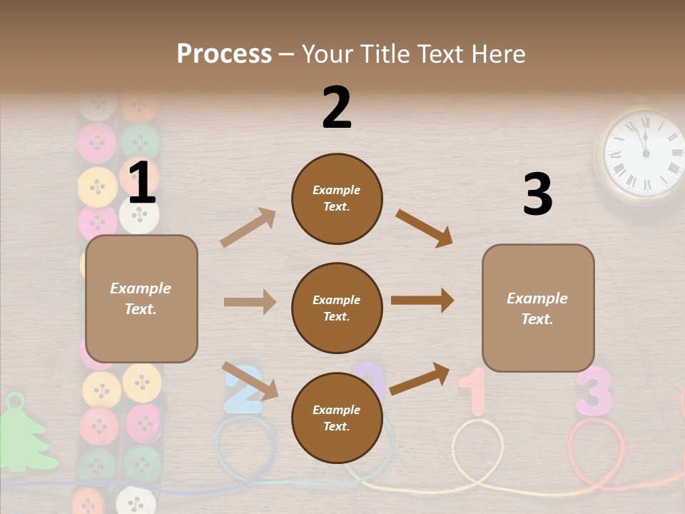 Board Pink Needle PowerPoint Template