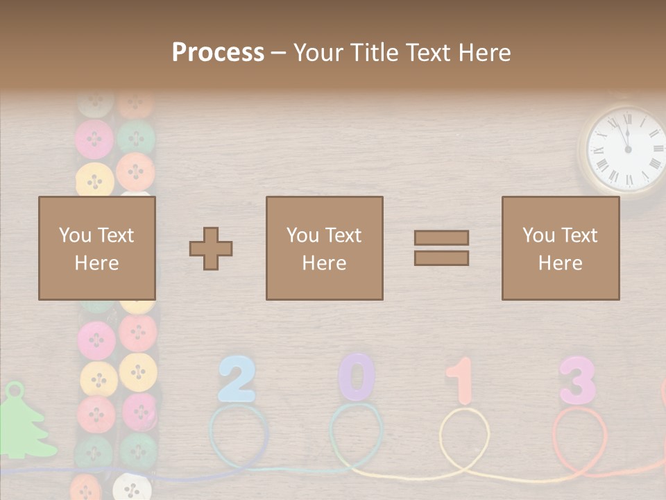 Board Pink Needle PowerPoint Template