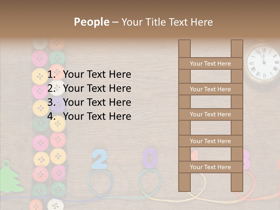 Board Pink Needle PowerPoint Template