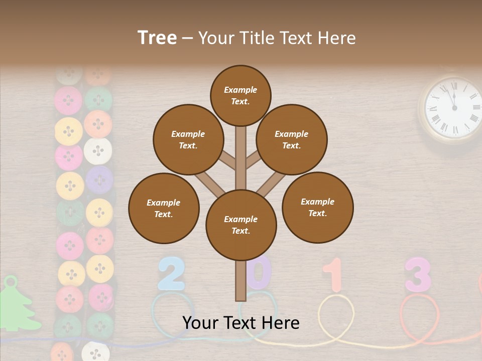 Board Pink Needle PowerPoint Template