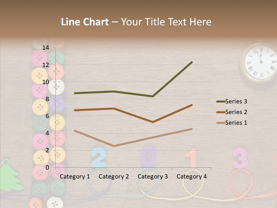 Board Pink Needle PowerPoint Template
