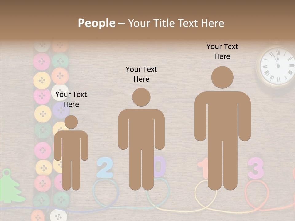 Board Pink Needle PowerPoint Template