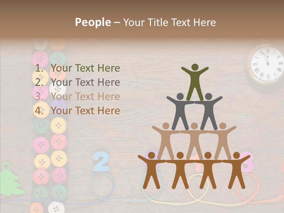 Board Pink Needle PowerPoint Template