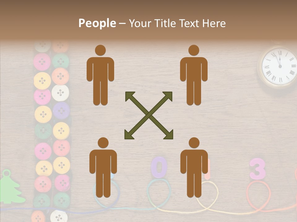 Board Pink Needle PowerPoint Template