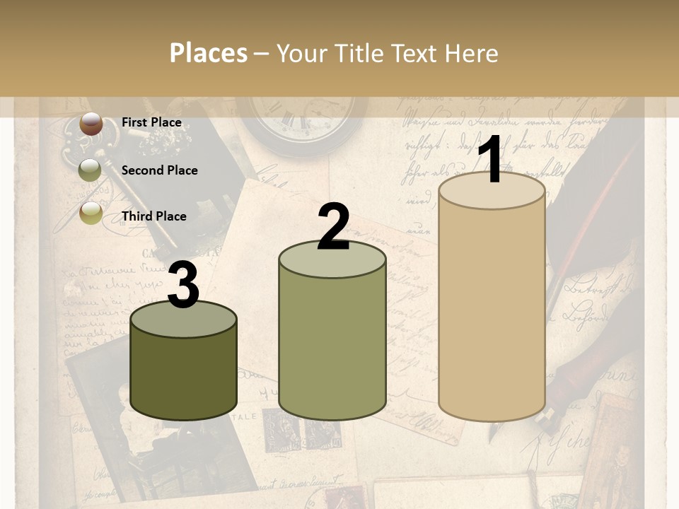 Calligraphy Quill Blank PowerPoint Template