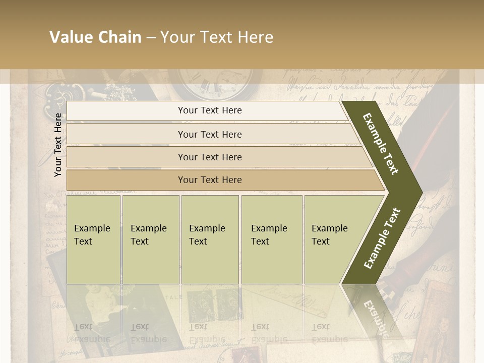 Calligraphy Quill Blank PowerPoint Template