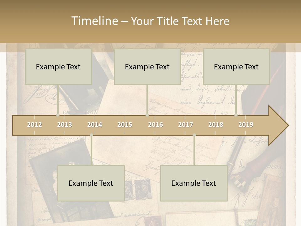 Calligraphy Quill Blank PowerPoint Template