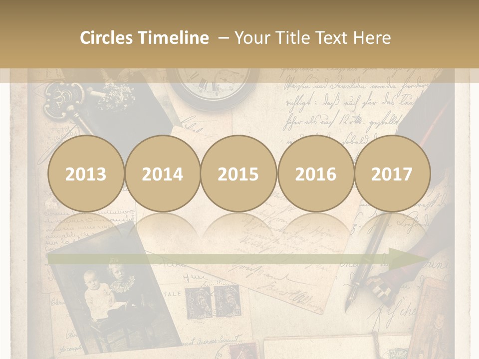 Calligraphy Quill Blank PowerPoint Template