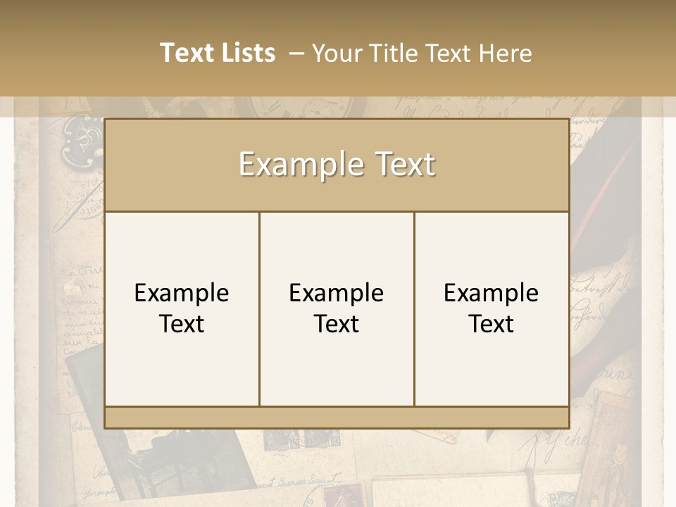 Calligraphy Quill Blank PowerPoint Template