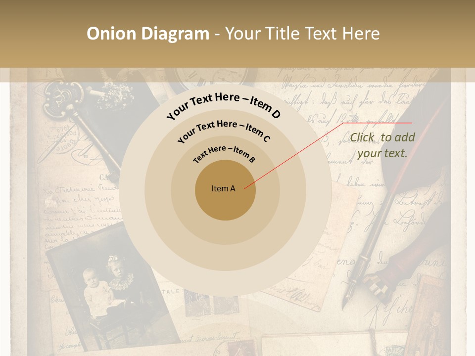 Calligraphy Quill Blank PowerPoint Template