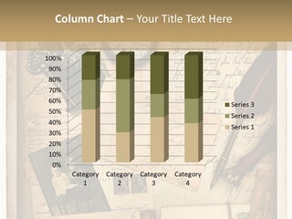 Calligraphy Quill Blank PowerPoint Template