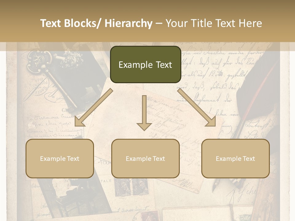 Calligraphy Quill Blank PowerPoint Template