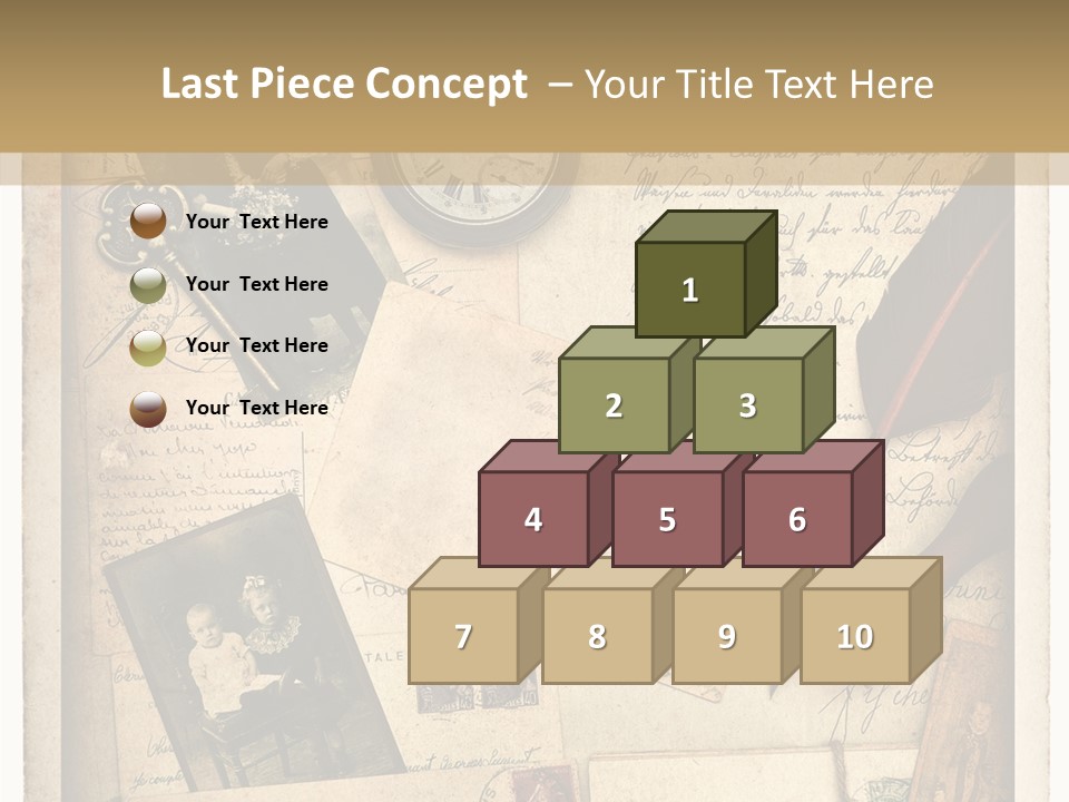 Calligraphy Quill Blank PowerPoint Template