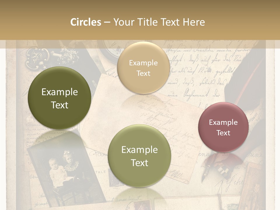 Calligraphy Quill Blank PowerPoint Template