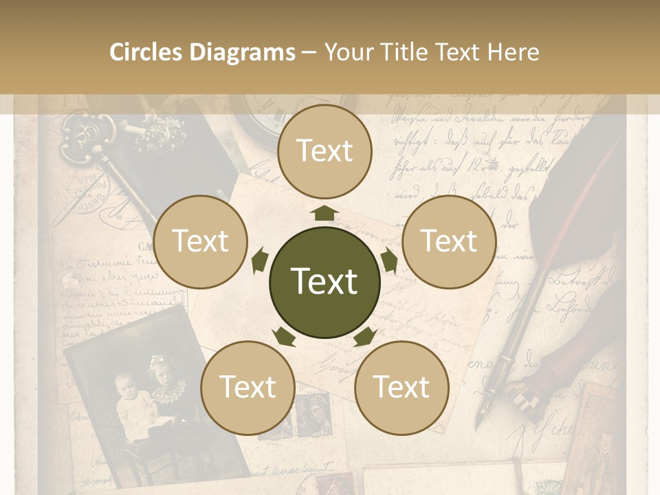 Calligraphy Quill Blank PowerPoint Template