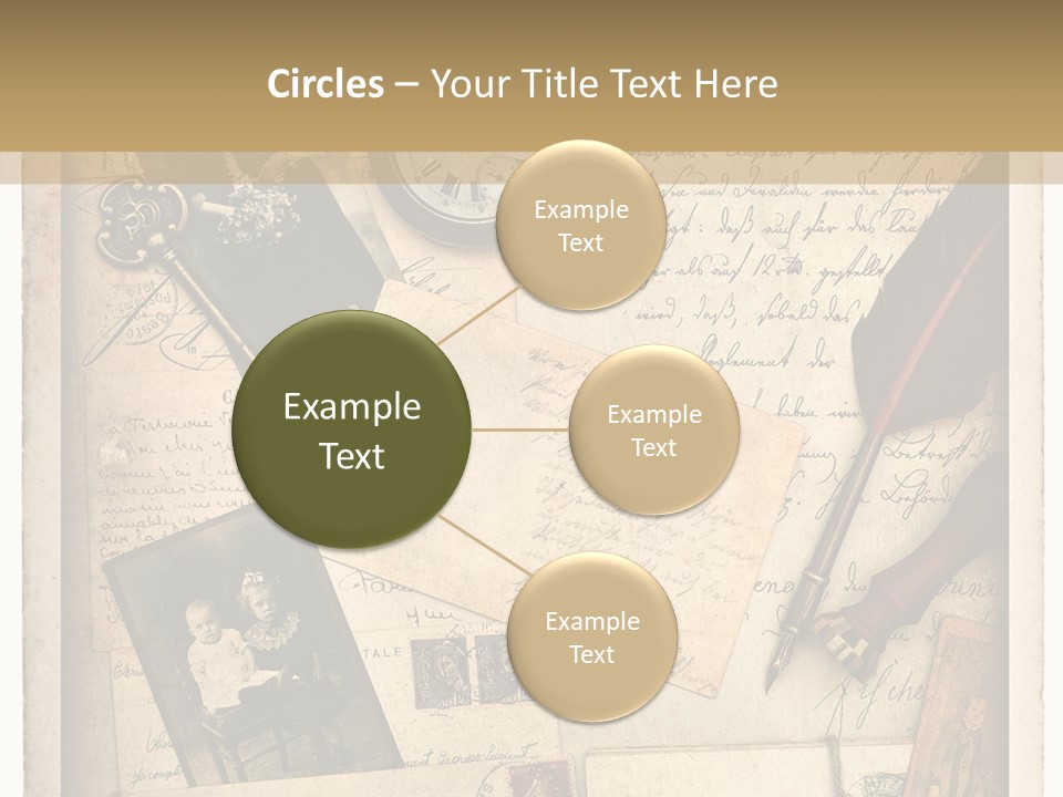 Calligraphy Quill Blank PowerPoint Template