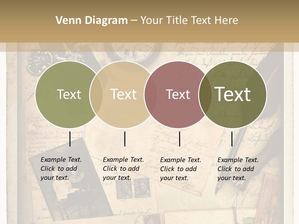 Calligraphy Quill Blank PowerPoint Template