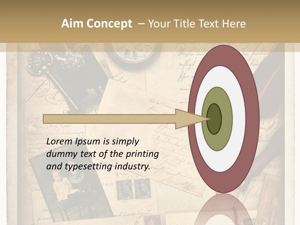 Calligraphy Quill Blank PowerPoint Template