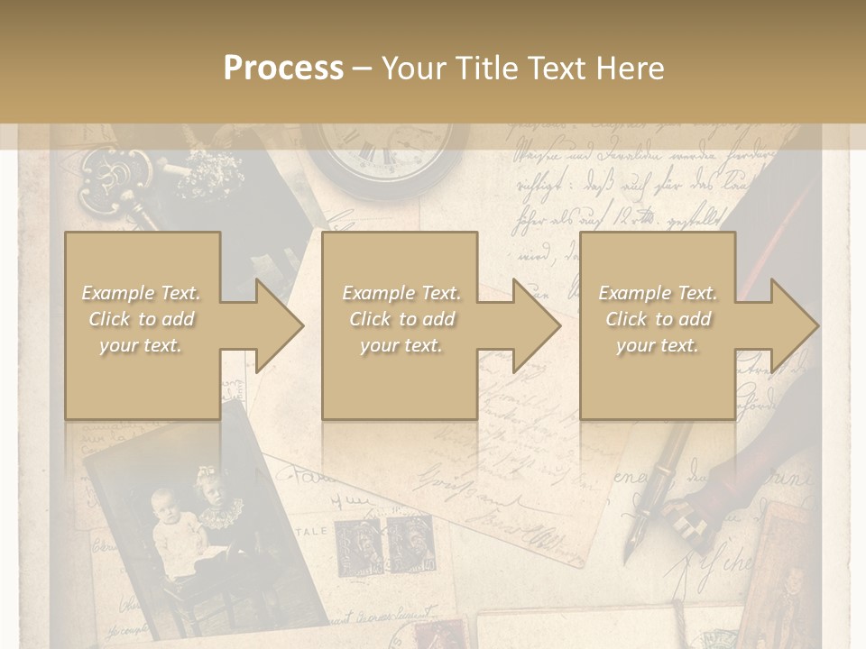 Calligraphy Quill Blank PowerPoint Template