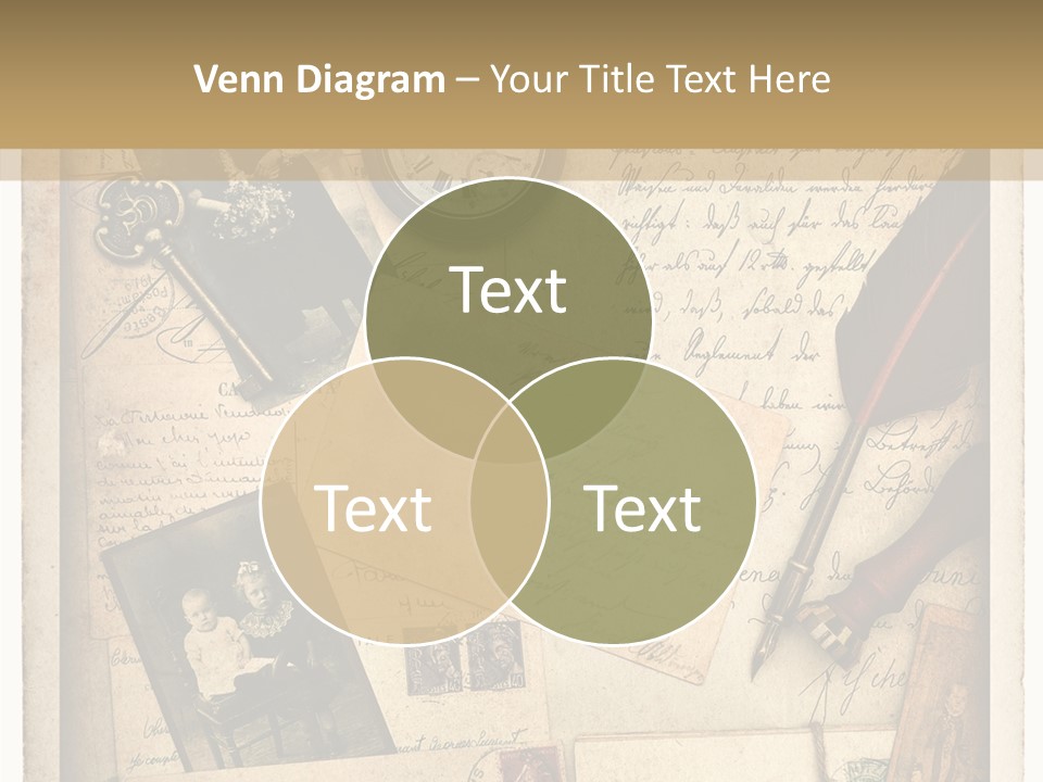 Calligraphy Quill Blank PowerPoint Template